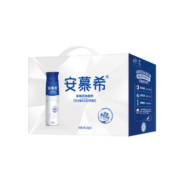伊利安慕希高端畅饮希腊风味酸奶 原味 230g*10瓶