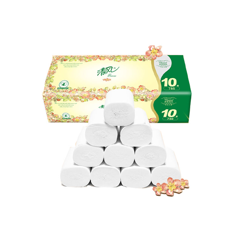 清风 欧院4层无芯卷纸780g/卷*30卷