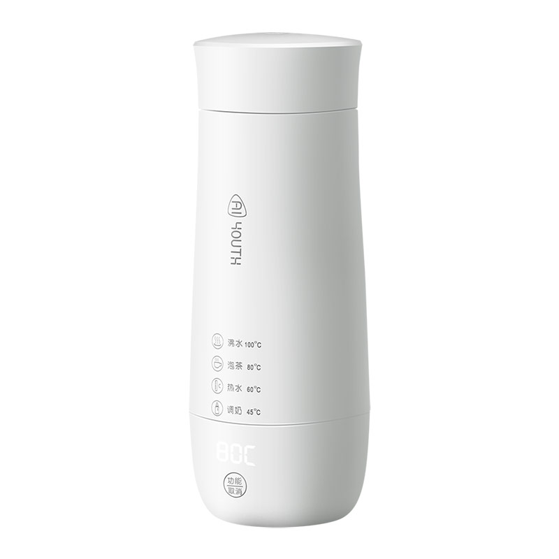 艾青春便携电热水杯（可掀盖）AI-ZB01白色