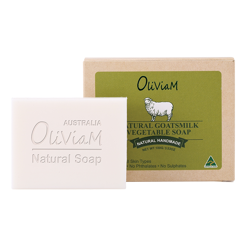 OLIVIAM 澳洲原装进口自然羊奶手工皂洁面沐浴洗澡香皂 自然羊奶皂100g