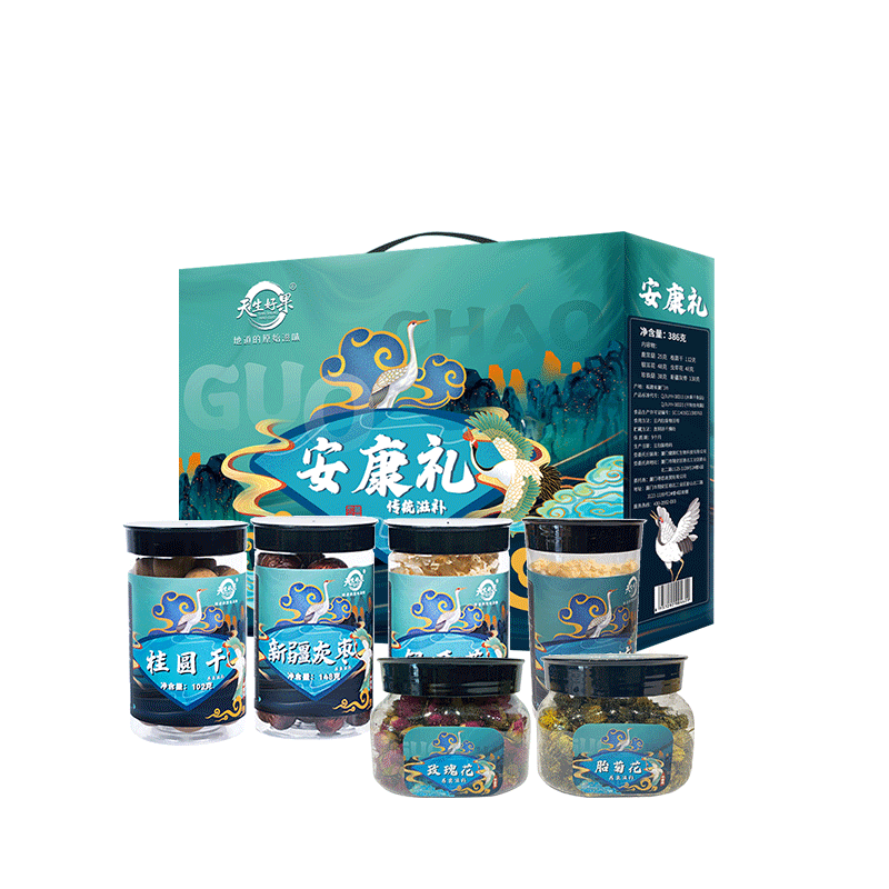 天生好果  花茶大礼包  安康礼655款（6罐装）
