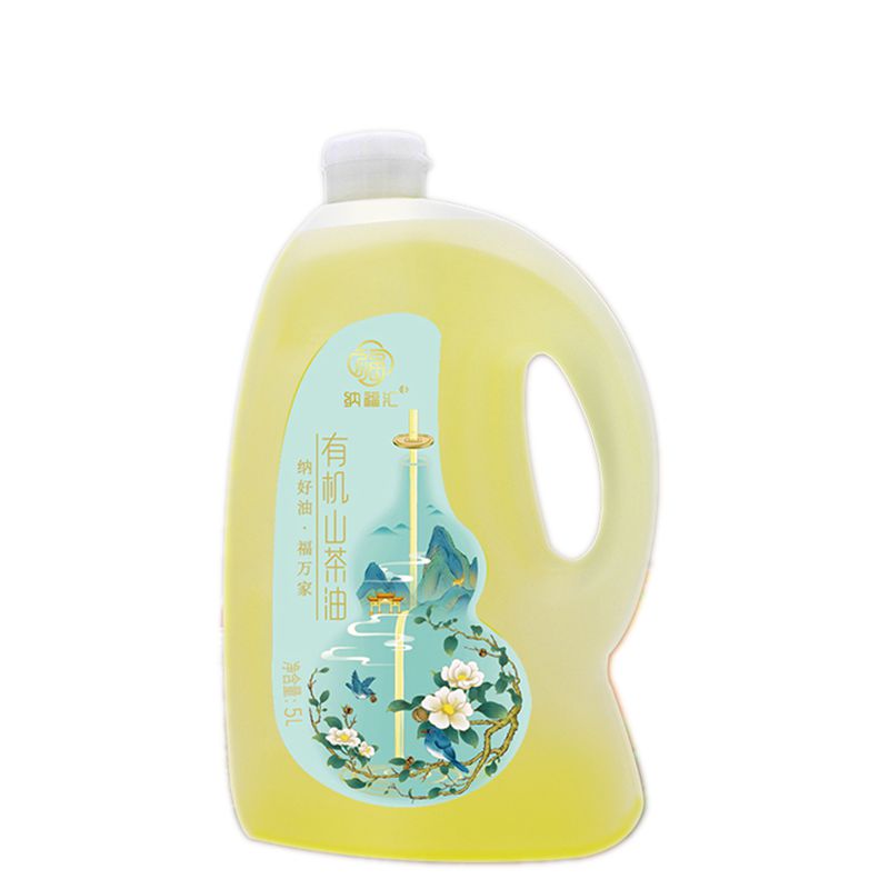 纳福汇有机物理压榨一级山茶油5L单瓶 食用油 孕妇宝宝适用