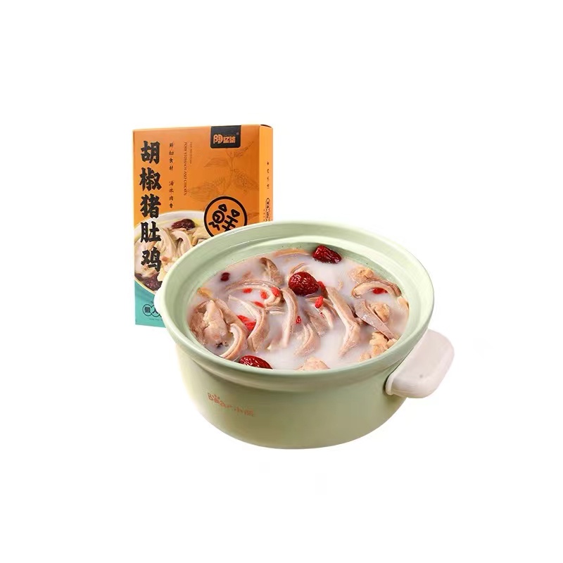 陶柒柒胡椒猪肚鸡加热速食即食半成品快手菜600g*3盒
