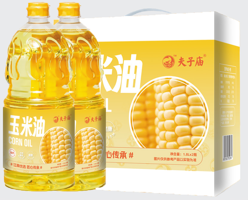 【乡村振兴 · 消费助农 · 产地直发】夫子庙品牌玉米油礼盒1.8L*2桶/盒