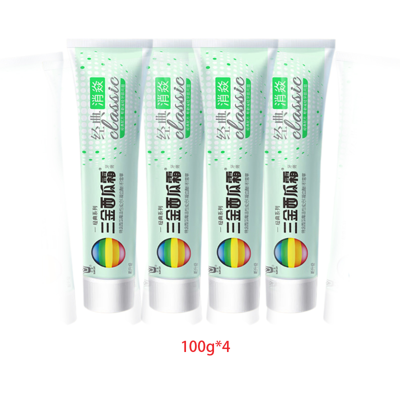三金西瓜霜经典消焱牙膏100g*4支