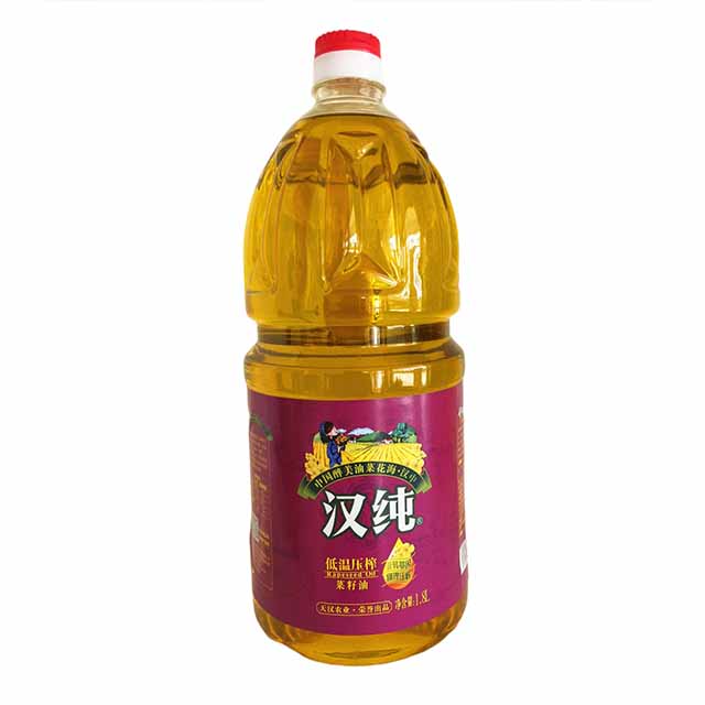 陕西汉中市汉纯低温压榨菜籽食用油1.8L