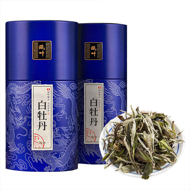 陕西省安康市瓯叶2018年白牡丹紫阳白茶125g*2罐