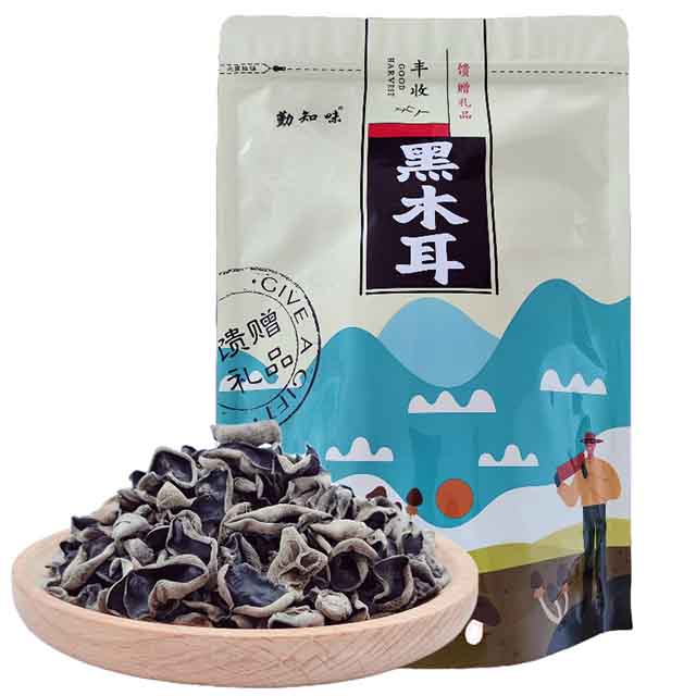 陕西汉中市知味黑木耳小木耳木耳干货400g/袋