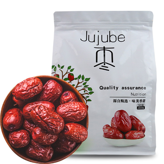 陕西渭南市富平县佰里康精选红枣休闲零食干果灰枣袋装1000g