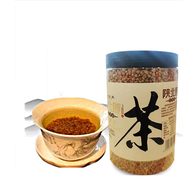 陕西榆林市绥德县苦荞茶300克桶装优选大颗粒苦荞茶