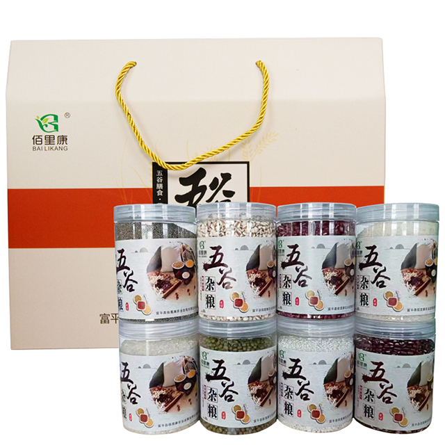 陕西渭南市 富平县佰里康精品杂粮礼盒8罐装八种杂粮8斤组合