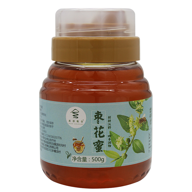 陕西榆林市西部粮仓枣花蜜枣香清甜蜂蜜500克