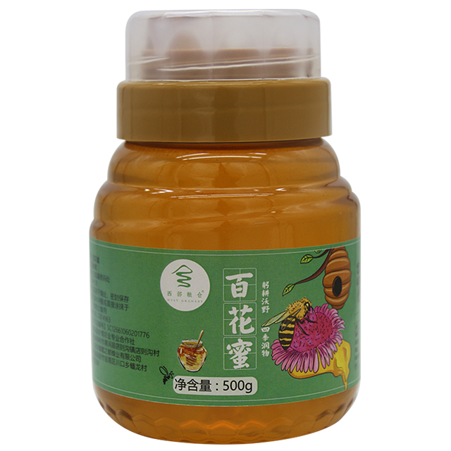 陕西省榆林市西部粮仓百花蜜蜂蜜500克