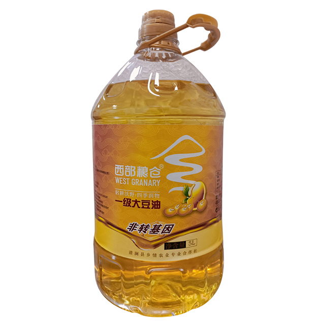 陕西省榆林市西部粮仓一级大豆油5升-HT