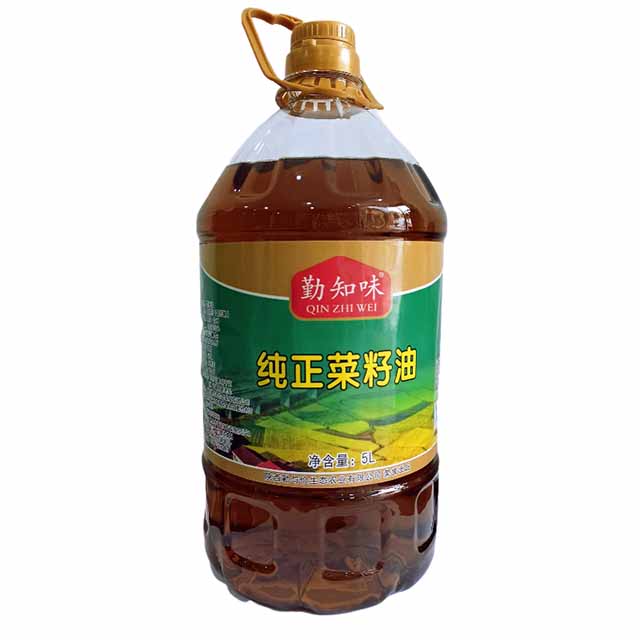 陕西省汉中市勉县勤知味纯正菜籽油5L/桶 无调合无添加非转基因