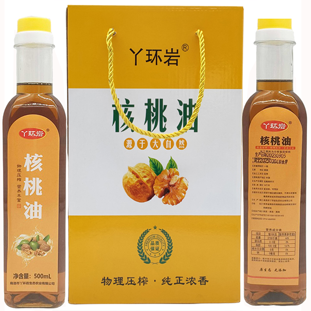 陕西省商洛市鸦峰岩核桃油礼盒500ml*2