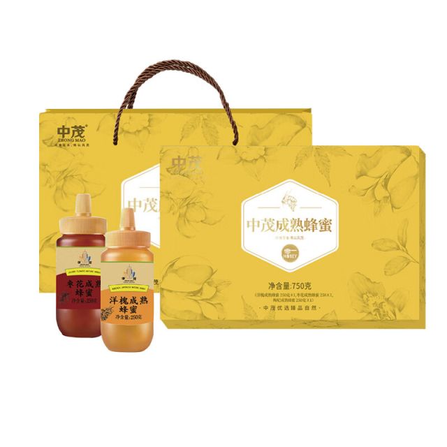 中茂 蜂蜜礼盒 成熟蜂蜜礼盒750g/盒