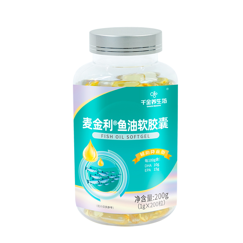 千金养生坊麦金利鱼油软胶囊  200g（1g*200粒）