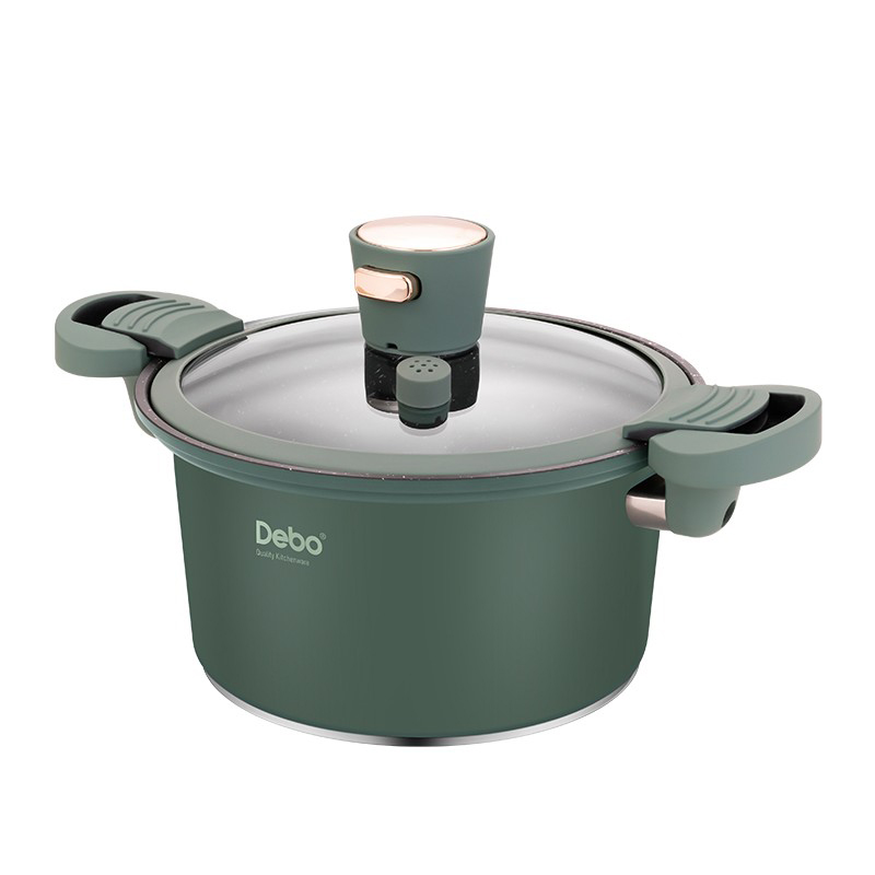 Debo德铂 威特利微压锅复底不粘煲汤锅电磁炉明火通用24cm DEP-DS330