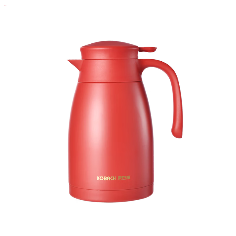 康巴赫小红点家用保温壶1500ML海棠红KH-H15B03
