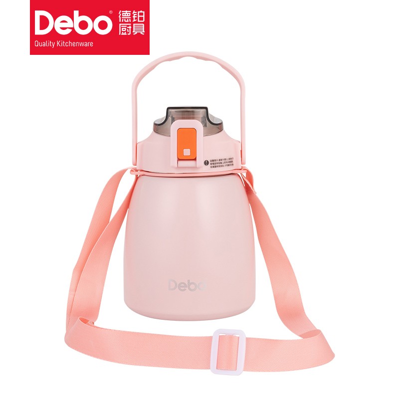 Debo德铂 保温杯304不锈钢弹跳杯便携车载杯办公室水杯900ml DEP-DS305