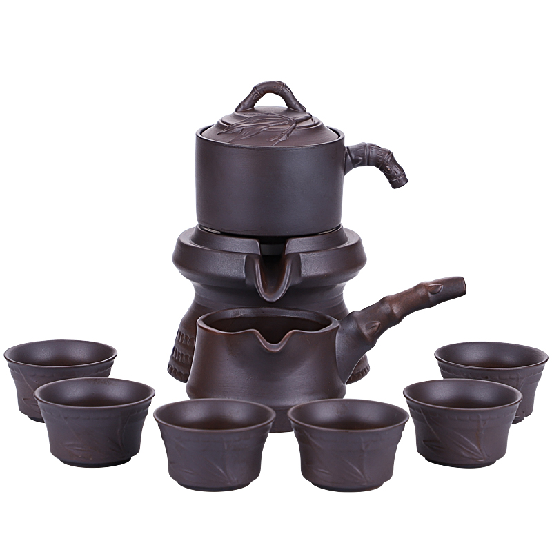 豪峰茶具柴烧傲竹9件套简装GF01005