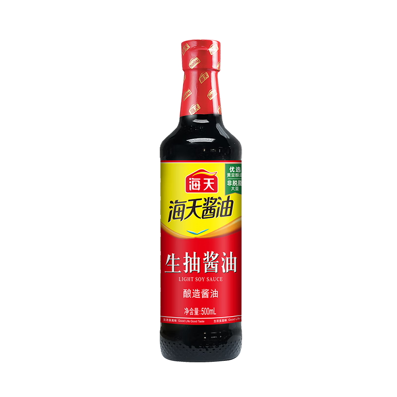 海天生抽酱油500mL(PET瓶)