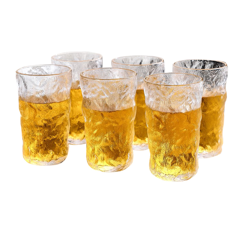 青苹果 家用耐热透明高款冰川杯6只装DSKB047-2x6