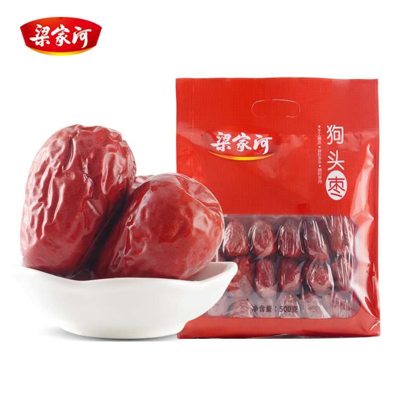 梁家河狗头枣红袋 500g/袋