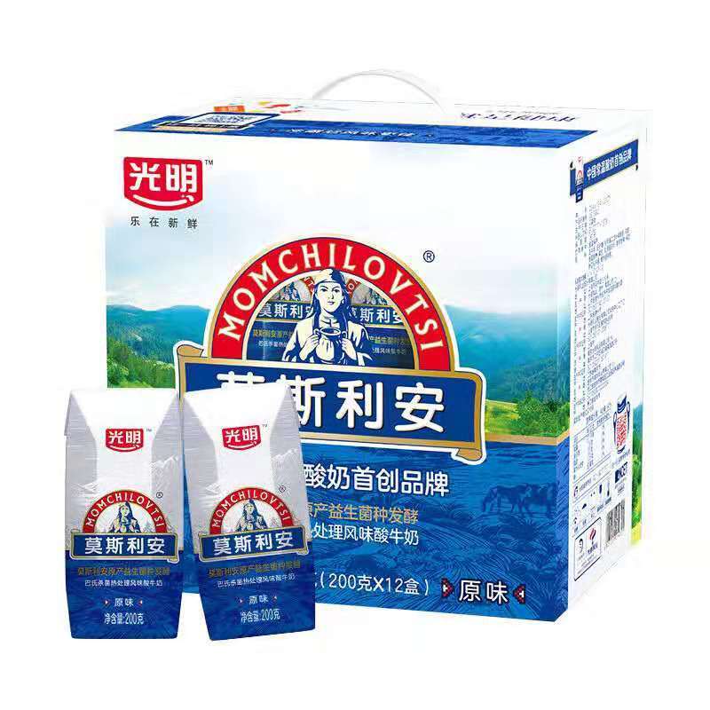 光明 莫斯利安原味酸奶 200g*12