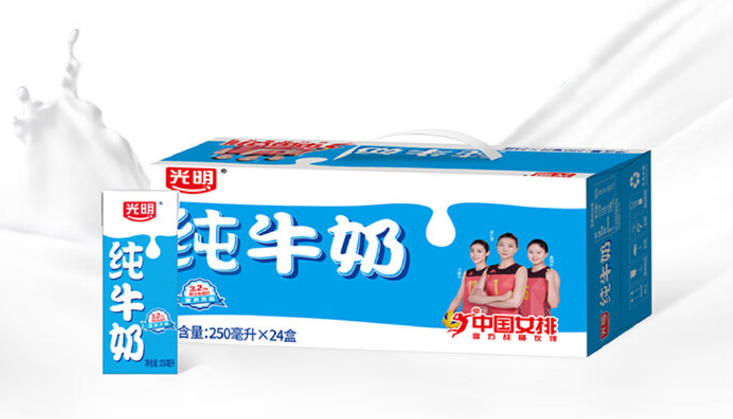 光明 纯牛奶 250ml×24