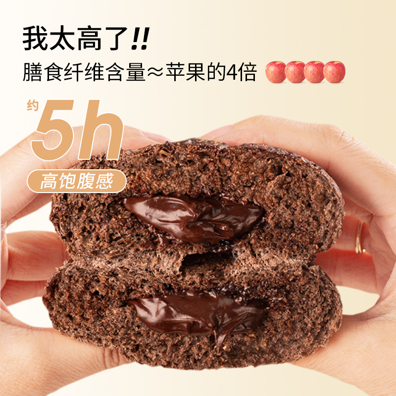 [QZM] 七年五季欧包全麦面包休闲零食品低脂无蔗糖粗粮0饱腹小吃早代餐短保产品