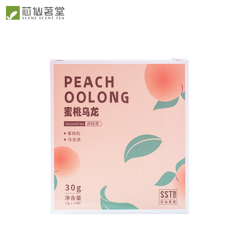 【QZM】芯仙茗堂 网红新鲜水果茶花茶独立包装袋泡茶叶 蜜桃乌龙 30g盒装