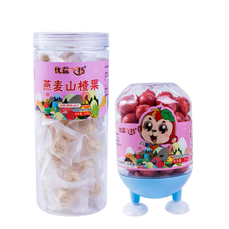 【QZZ】优益飞扬 网红燕麦&草莓山楂果（燕麦228g/罐+草莓200g/罐）