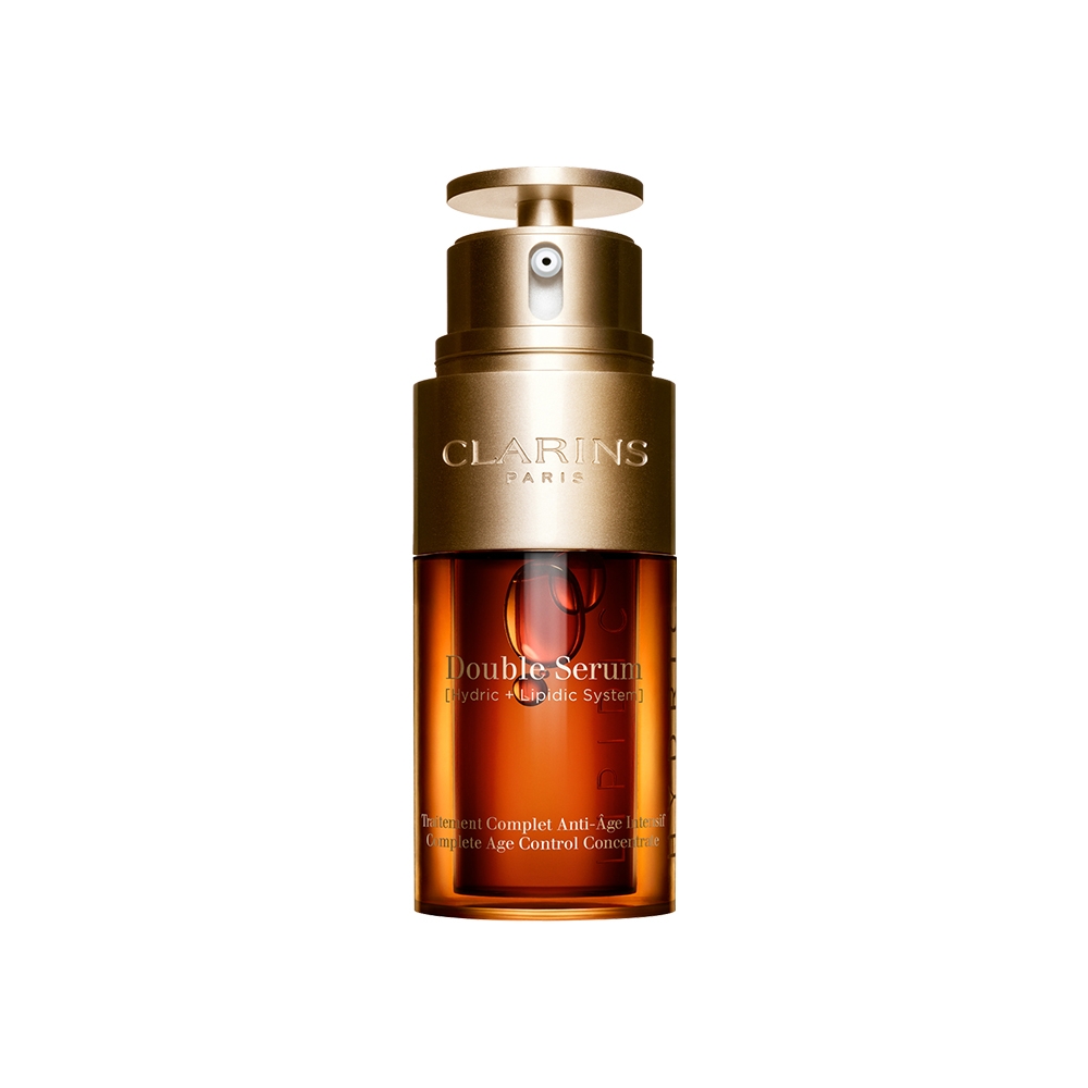 娇韵诗CLARINS双萃赋活修护精华50ml 第八代黄金双萃熬夜精华液细腻毛孔淡化细纹紧致补水-YT