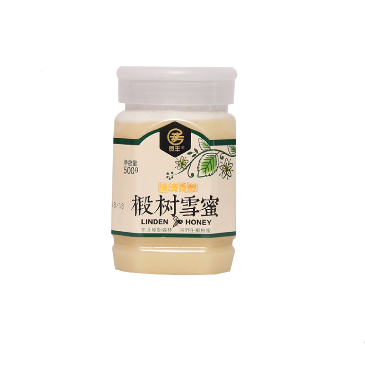 QZ长白山椴树蜂蜜500g自然结晶具有浓郁的椴树蜜特有的香味 回味甘甜珍
