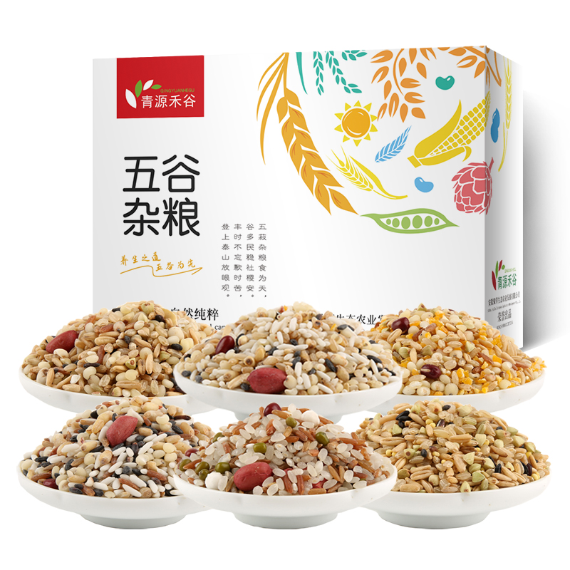 QZ粗粮膳食粥礼盒2280g/（十谷粥380g/七彩粥380g/八宝粥380g/五谷粥380g/清心粥380g/暖心粥380g）
