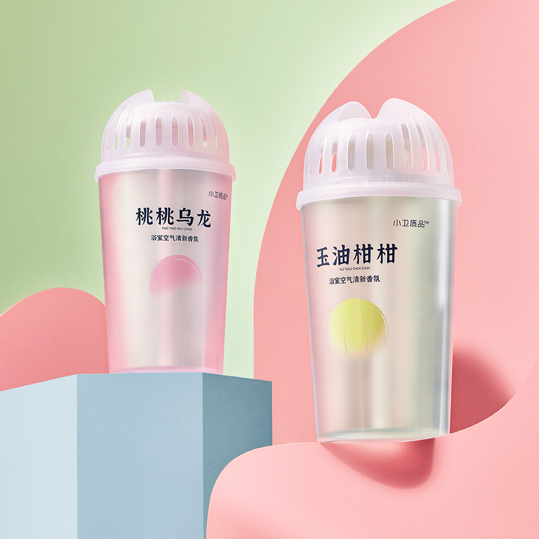 【QZ】「除臭神器」小卫质品 浴室空气清新香氛 400ML/瓶 桃桃乌龙/玉油柑柑 网红果茶香 净化除臭 长效留香60天 除臭率达95.3% 两种香味 不一样的体验
