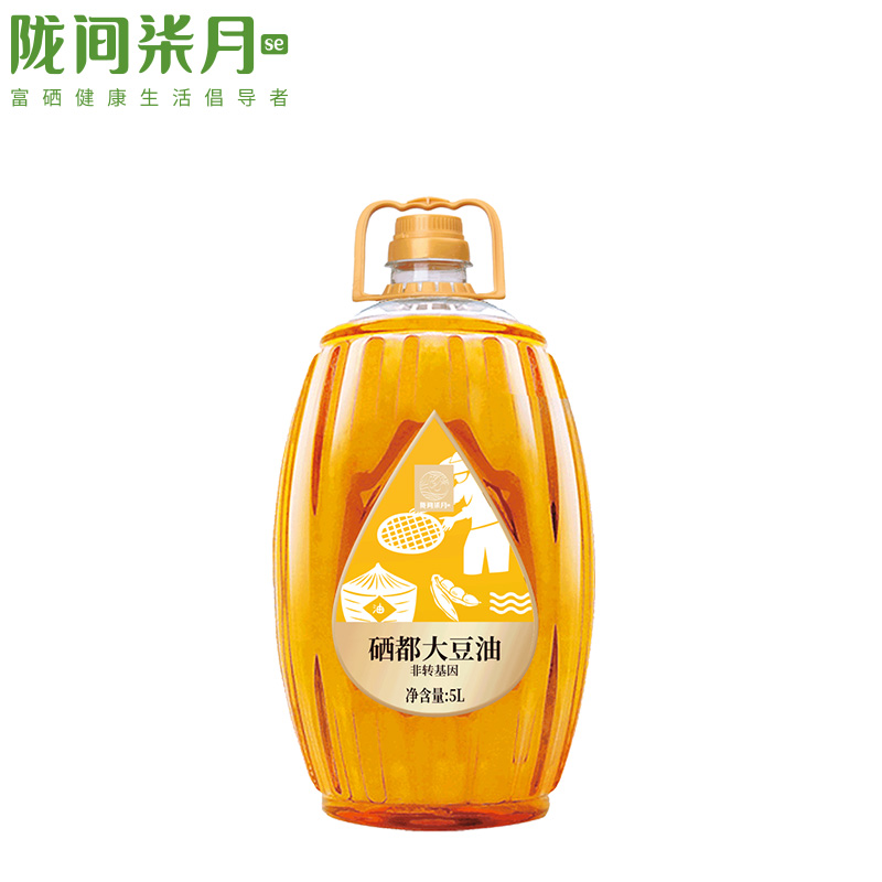 QZ陇间柒月硒都大豆油5L