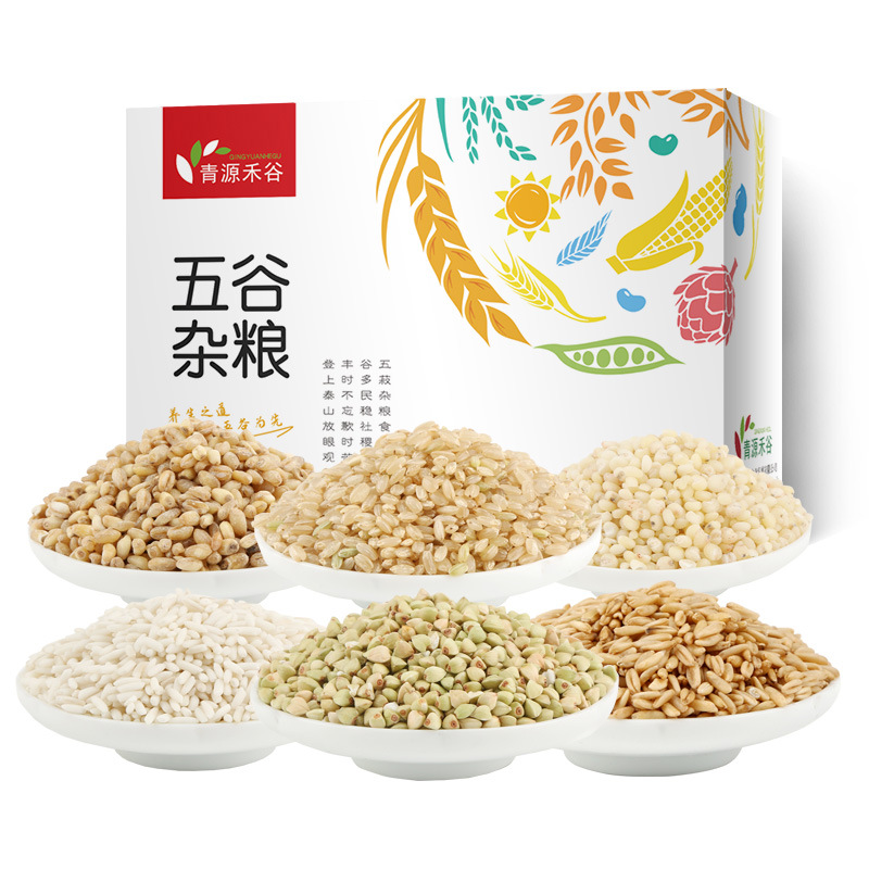 QZ五谷杂粮礼盒2200g（糙米380g/小麦仁380g/燕麦米350g/高粱米380g/荞麦米 350g/玉米渣360g）