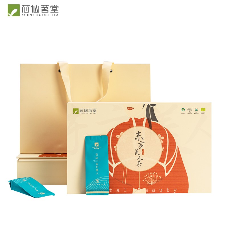 【QZM】芯仙茗堂 有机茶 乌龙茶茶叶 东方美人茶 100g礼盒 伴手礼