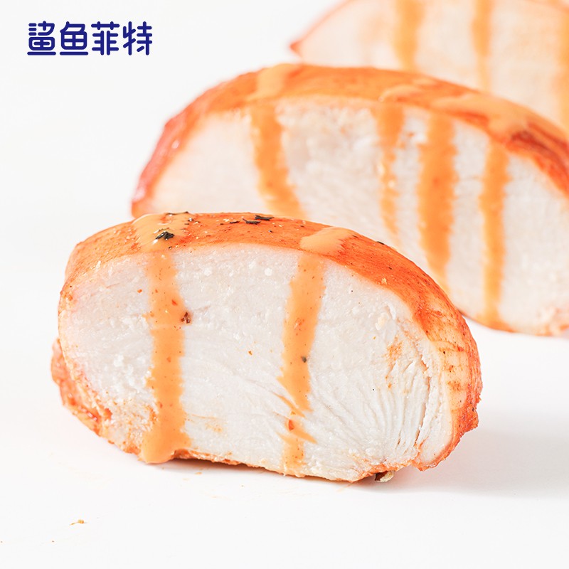 QZ【超值10袋装】鲨鱼菲特 夏日鸡小胸肉 60g/袋 低脂无油 便携即食