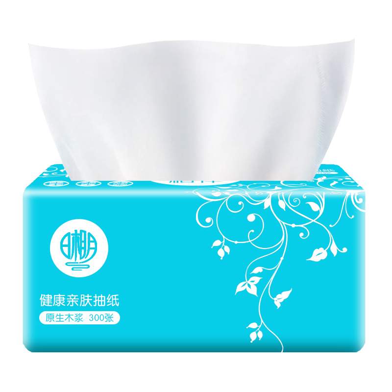 【QZ】日相月亲肤抽纸3层100抽6包/提