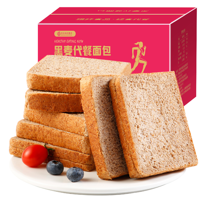 QZ西瓜味的童话黑麦代餐面包400g/箱