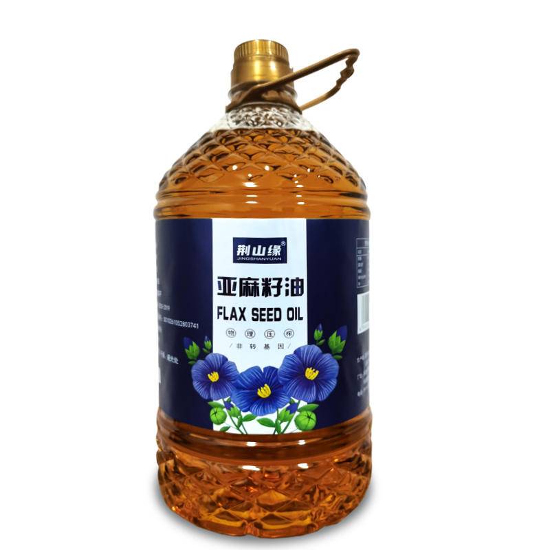 富平县荆山缘优选食用油压榨亚麻籽油5L