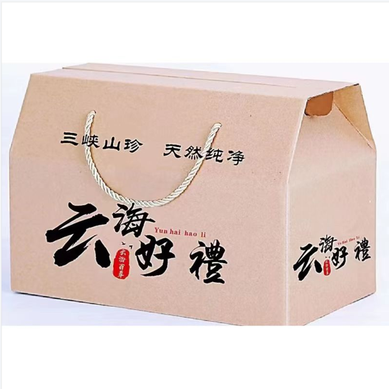 【产地直发】三峡山珍 云海好礼菌菇礼盒（大球盖菇50g,黑木耳120g,党参120g,天麻片100g,羊肚菌18g,牛肝菌50g,陈皮100g,山楂200g)